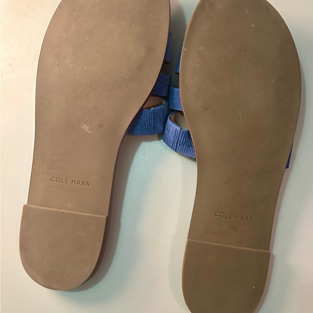 Cole Haan Blue Slide Sandals - Picture 4 of 5